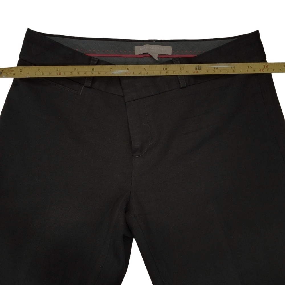 ✨2/$25 Banana Republic Sloan Fit Bi-Stretch Ankle Chino Black Pants Office - Picture 7 of 9